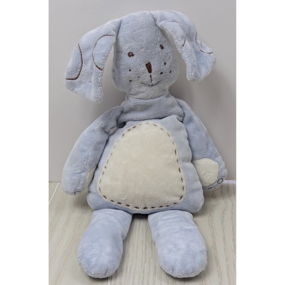PK Baby Other - PBK Pottery Barn Kids Blue Cream Plush Bunny Rabbit Floppy Ears Stitched tummy